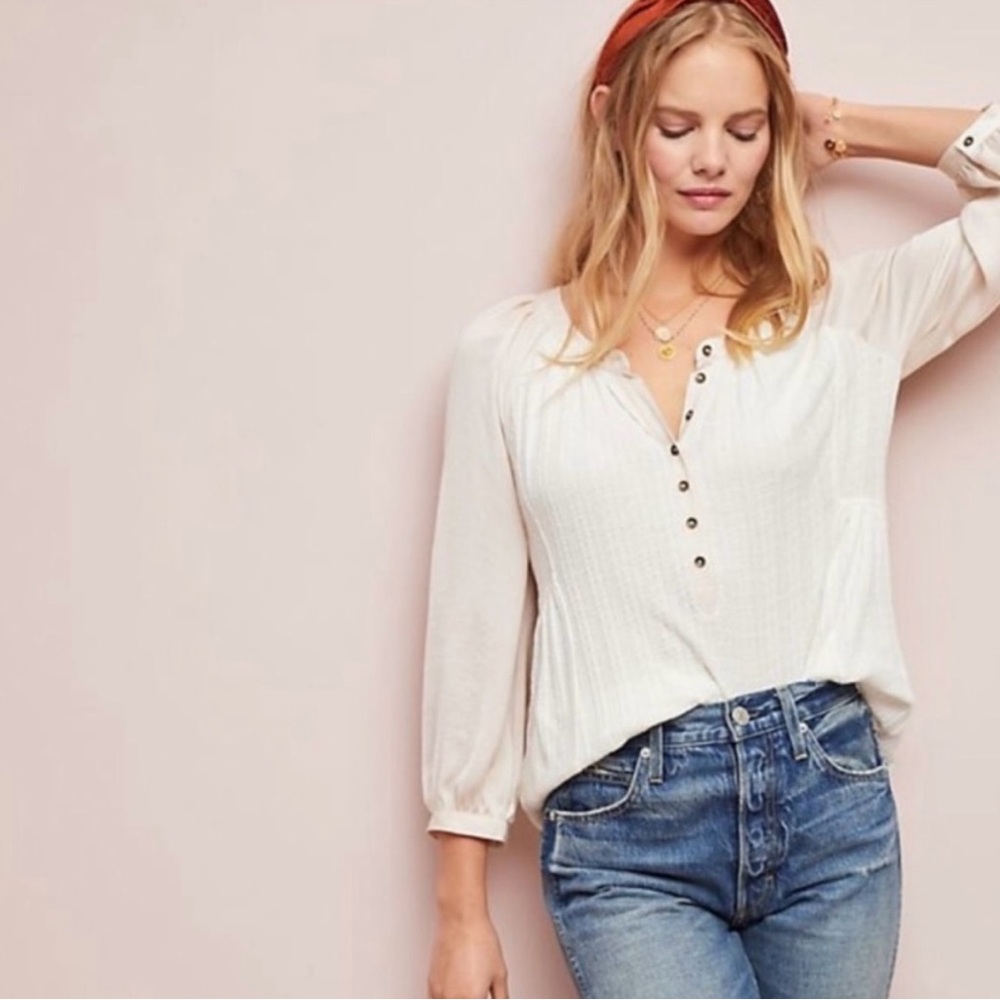 Meadow Rue Button Blouse by Anthropologie size small